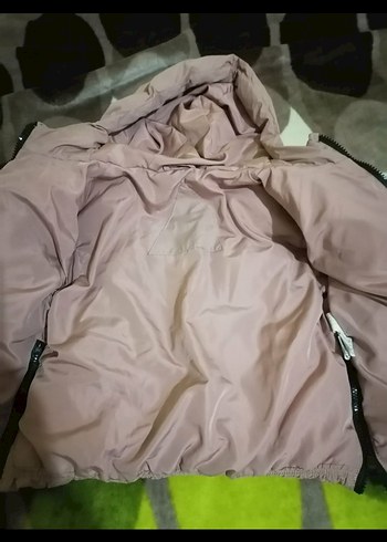 Bej Midi kuz 4 5 yakçocuk Kışlık Mont - Görsel 3