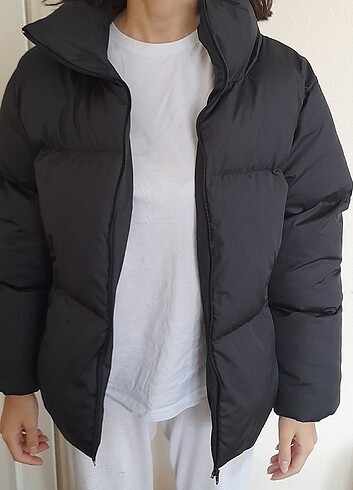 Siyah Şişme Mont