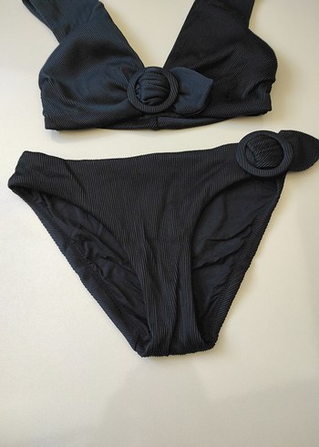 xs Beden Ayje marka Siyah Mini Tokalı Kadın Bikini