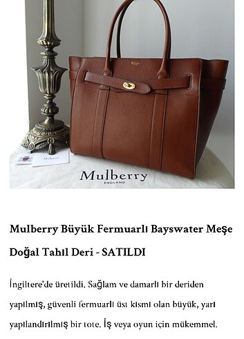 Orjinal Mulberry england çanta