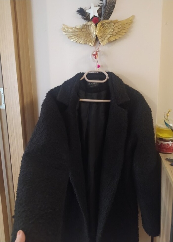 Kırçıllı kürk mont - Görsel 2