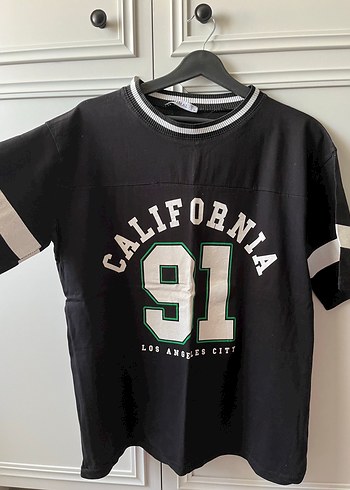 Siyah Baskılı kadın Tişört 91 California