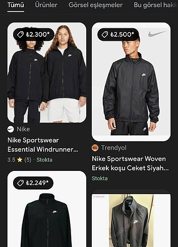 l Beden Nike üst kadın ve erkek 