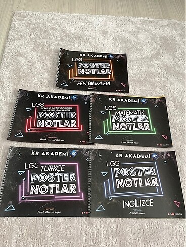 Kva akedemi poster notlar 8. Sınıf + test kitabı