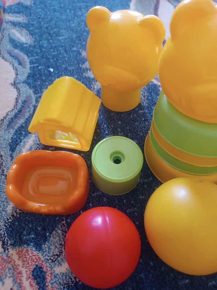 Sarı Renkli Renkli Oyuncak Seti - Görsel 5
