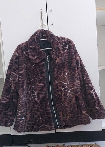 Kadın leopar mont