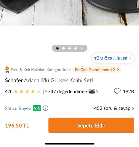  Beden schafer 3lü kek kalıbı seti