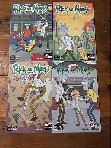 Rick and morty İlk Dört Sayısı Çizgi roman fasikül