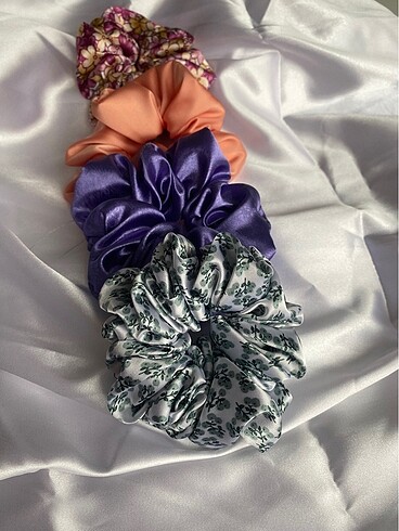 Beden çeşitli Renk Dörtlü scrunchie set