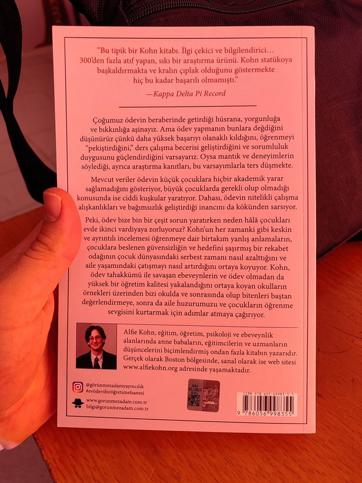 Ev Ödevi: Bir Öğretim Efsanesi - Alfie Kohn - Görsel 2