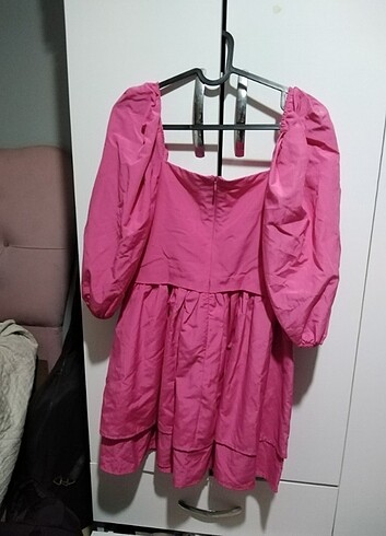 LC Waikiki Pembe kısa kumaş elbise