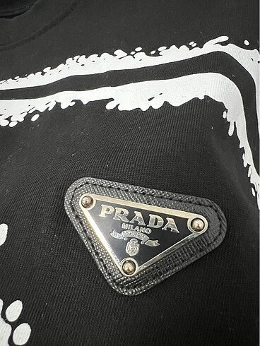 xl Beden siyah Renk Premium Prada T shirt