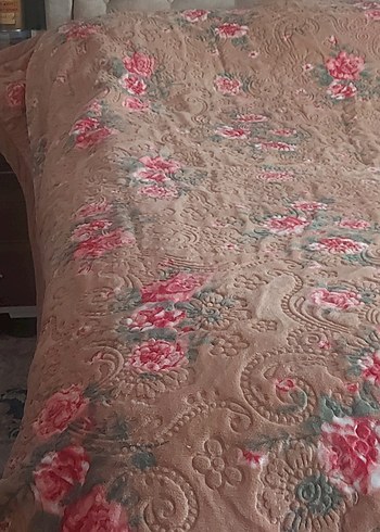 Pastel Pembe Desenli Yatak Örtüsü - Görsel 7