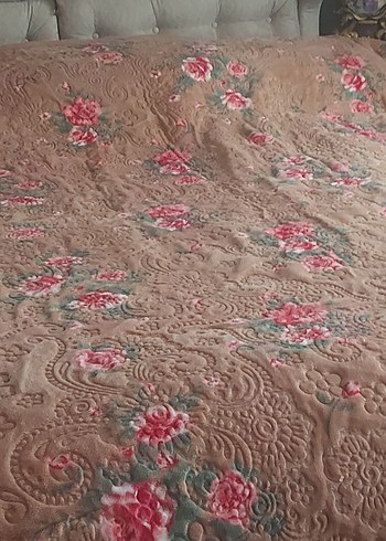 Pastel Pembe Desenli Yatak Örtüsü - Görsel 3