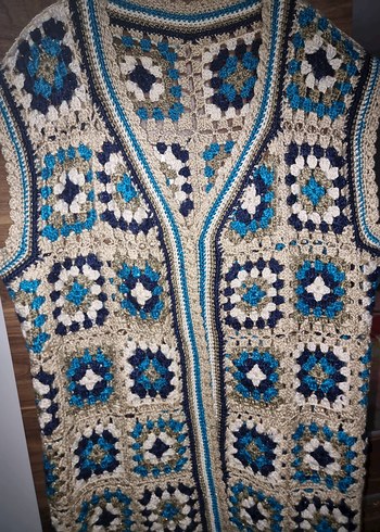 Gri çok renkli desenli battaniye - Görsel 4