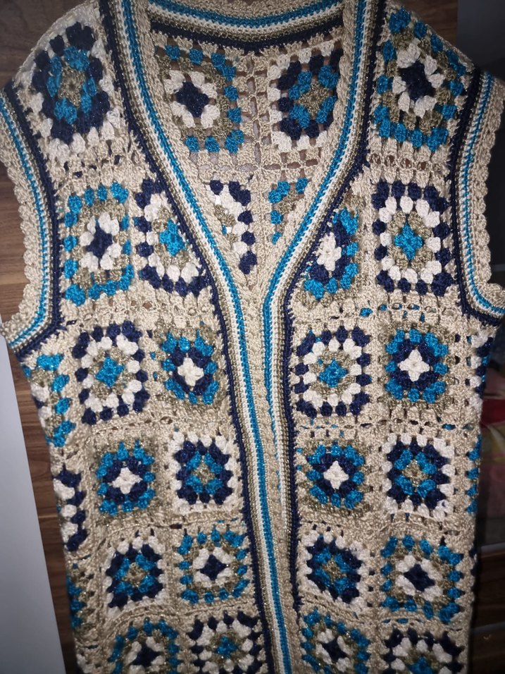 Gri çok renkli desenli battaniye - Görsel 4