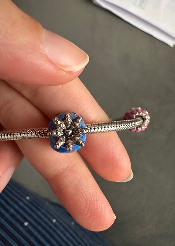 Pandora Mavi Boncuklu Ahtapot Charm - Görsel 4