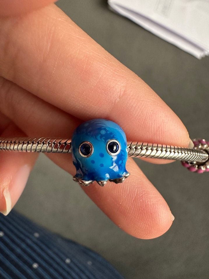 Pandora Mavi Boncuklu Ahtapot Charm - Görsel 2