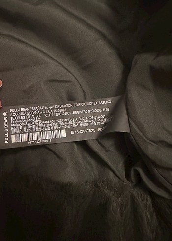 Koyu haki pull&bear tüylü mont - Görsel 5