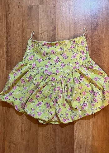 Çiçek Desenli Zara S beden Balon etek