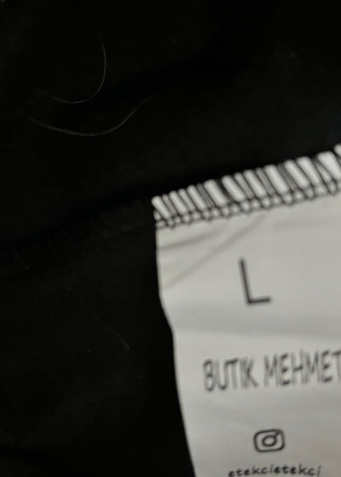 Siyah L beden şort etek suni deri - Görsel 3