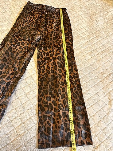 Diğer Saten Leopar desen pantolon