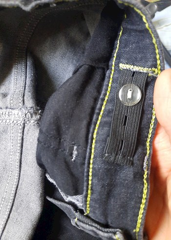13-14 Yaş Beden gri Renk Gri Erkek cocuk 13,14 yaş denim şort
