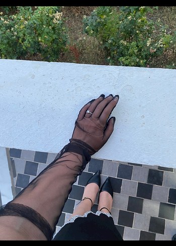 Siyah Straplez Drapeli Uzun Elbise - Görsel 2