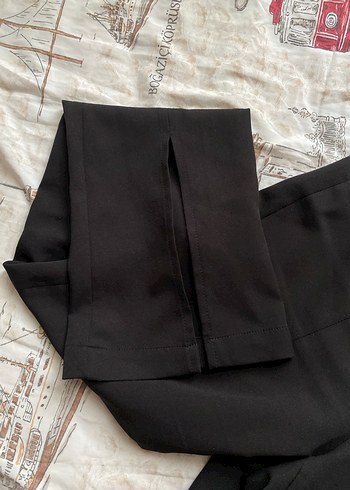 Siyah Kumaş Kadın Pantolon - Görsel 2
