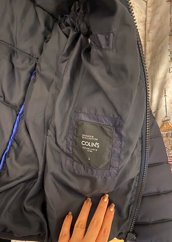 Erkek Lacivert Fermuarlı Streetwear Mont - Görsel 2