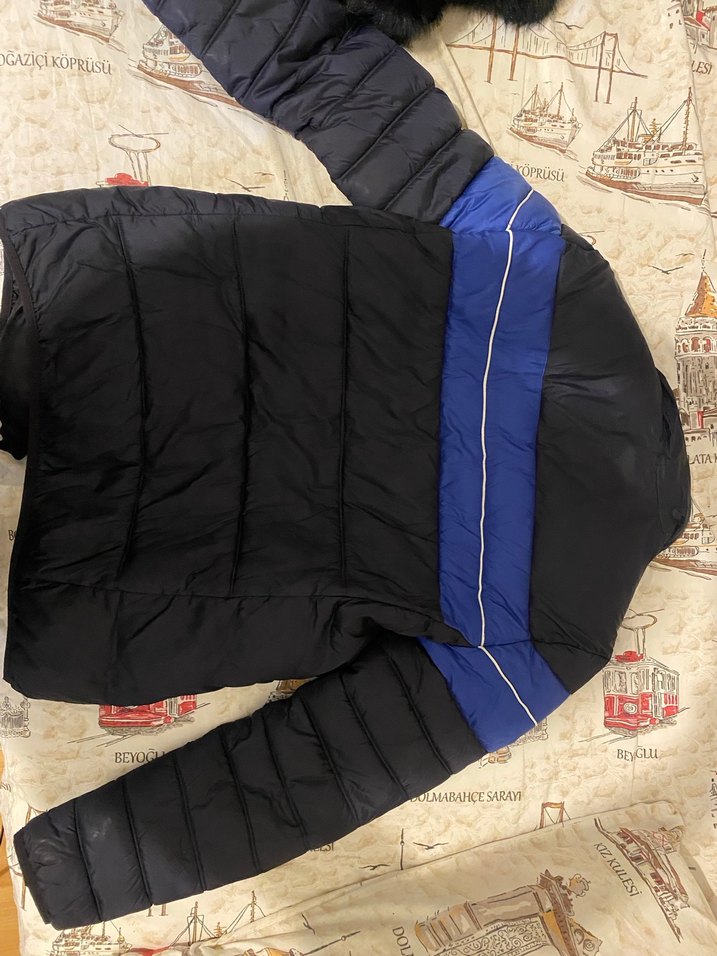 Erkek Lacivert Fermuarlı Streetwear Mont - Görsel 3