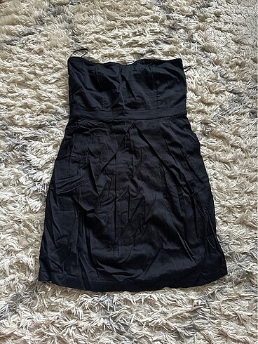 Straplez mini elbise