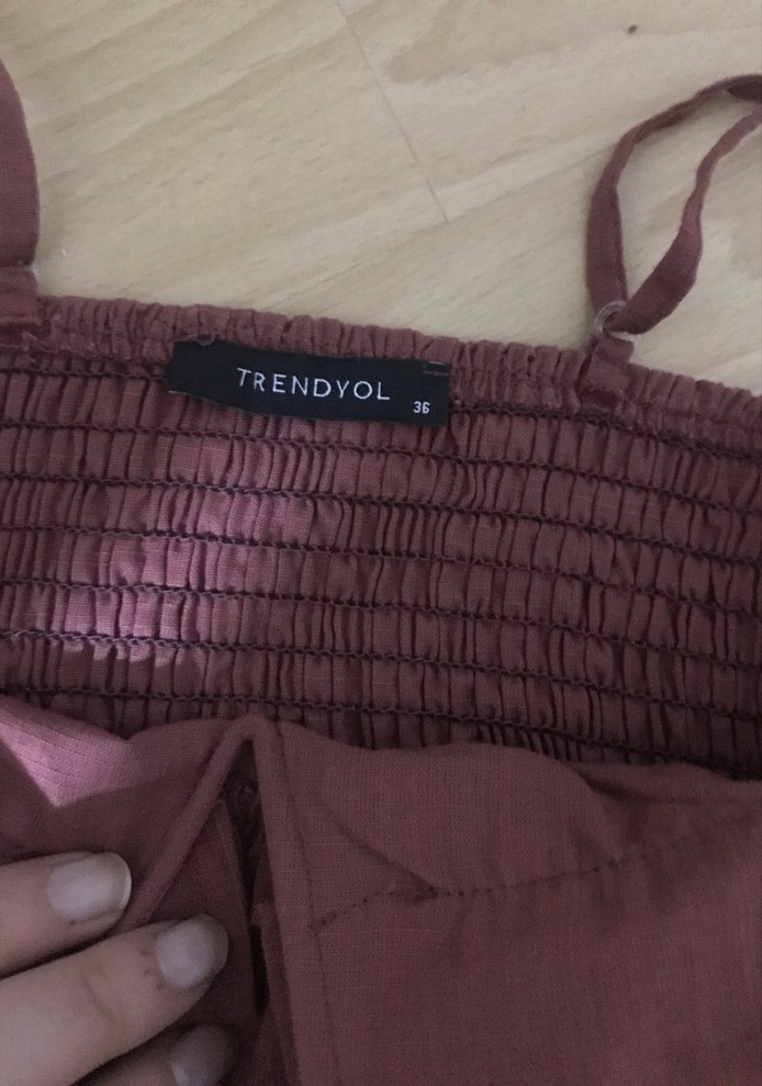 Bordo Volanlı Mini Askılı Büstiyer - Görsel 2