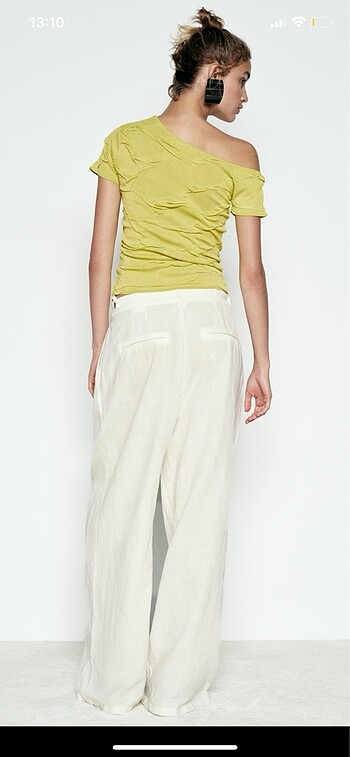Zara Asimetrik triko crop