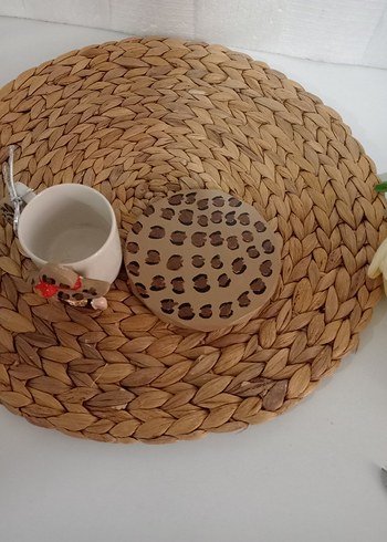 Karaca Boncuk Detaylı Bej Bohem Kupa