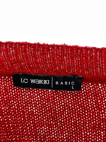 l Beden kırmızı Renk LC Waikiki Kazak / Triko %70 İndirimli.