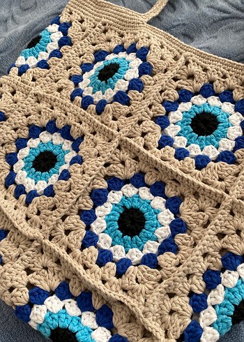 El örmesi nazar boncuk çanta - Görsel 2