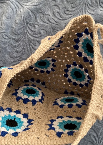 El örmesi nazar boncuk çanta - Görsel 5