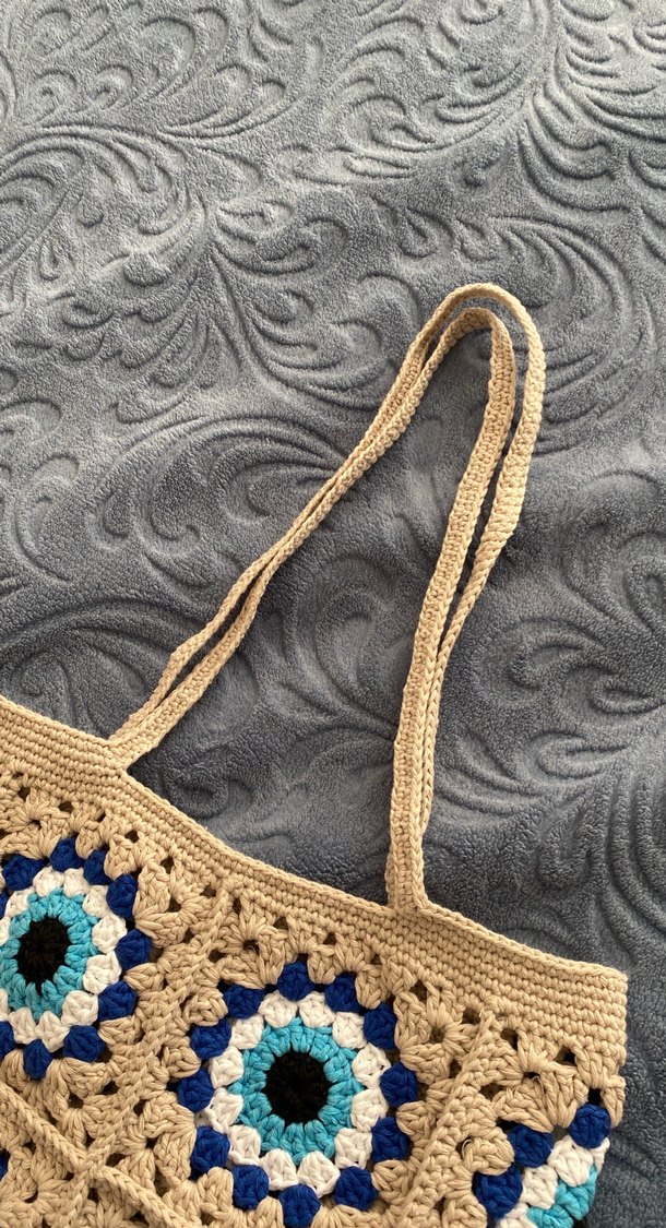 El örmesi nazar boncuk çanta - Görsel 3