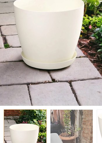 Beyaz 22 lt saksı - Görsel 2