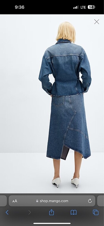 Mango denim etek