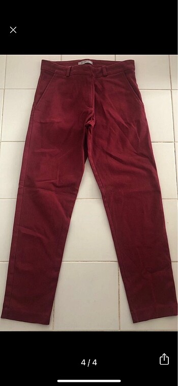 s Beden İz moda bordo pantolon
