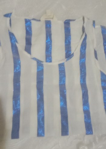 Mavi Batik Desenli bluz