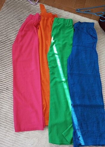 3 adet yazlık pantolon