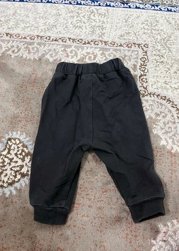 3-6 Ay Beden Erkek Çocuk Siyah Rahat Kesim Pantolon
