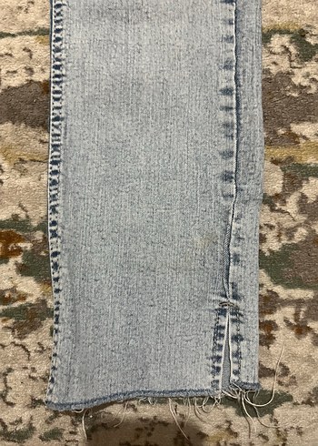 36 Beden mavi Renk Gri Midi Boy Regular Fit Kadın Jean