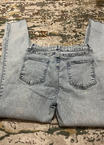 Diğer Gri Midi Boy Regular Fit Kadın Jean