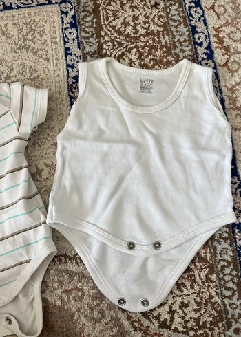 Bebek Erkek Çizgili Kısa Kollu Body - Görsel 4