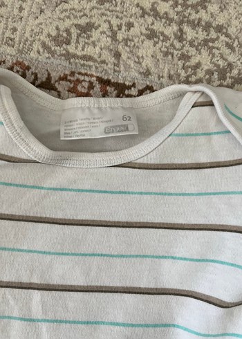 Bebek Erkek Çizgili Kısa Kollu Body - Görsel 6