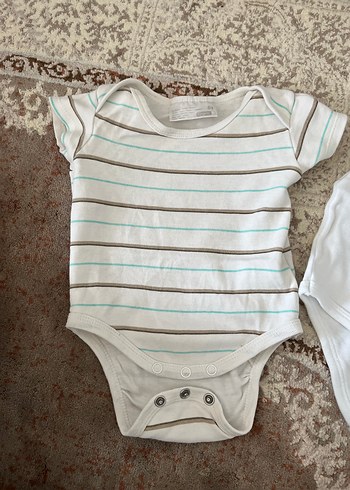 Bebek Erkek Çizgili Kısa Kollu Body - Görsel 2